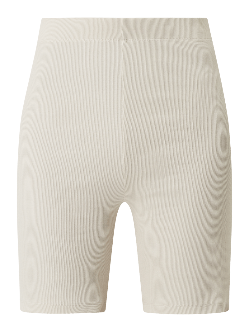 Radlerhose mit Rippenstruktur  in offwhite