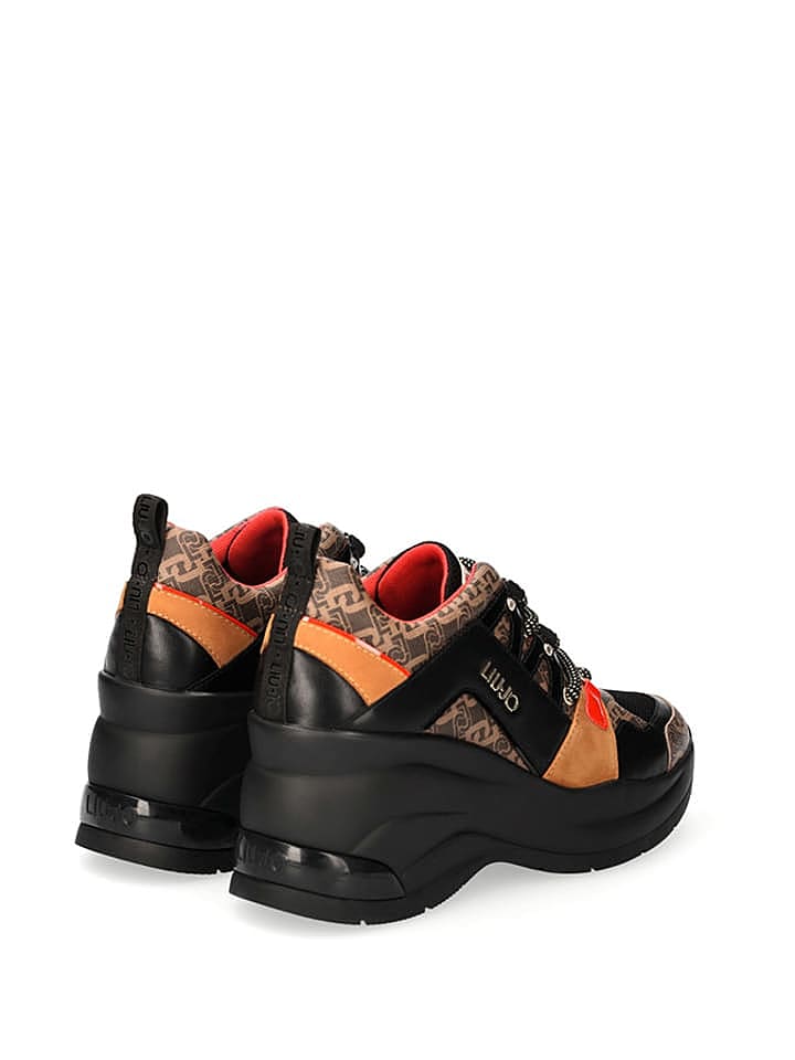 Liu Jo Sneakers in Schwarz/ Orange günstig kaufen 36