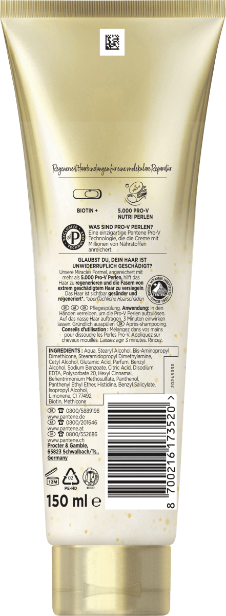 Haarkur miracles Bond Repair Intensivpflege, 150 ml