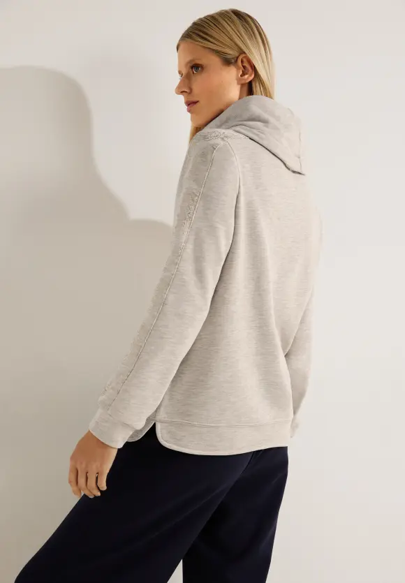 CECIL Sweatshirt mit Volumenkragen