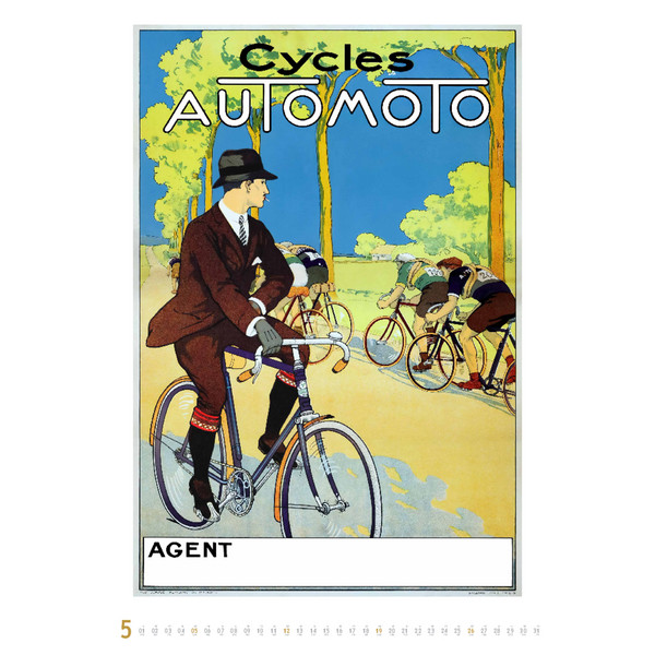 HISTORISCHE FAHRRADPLAKATE 2024 - Kalender