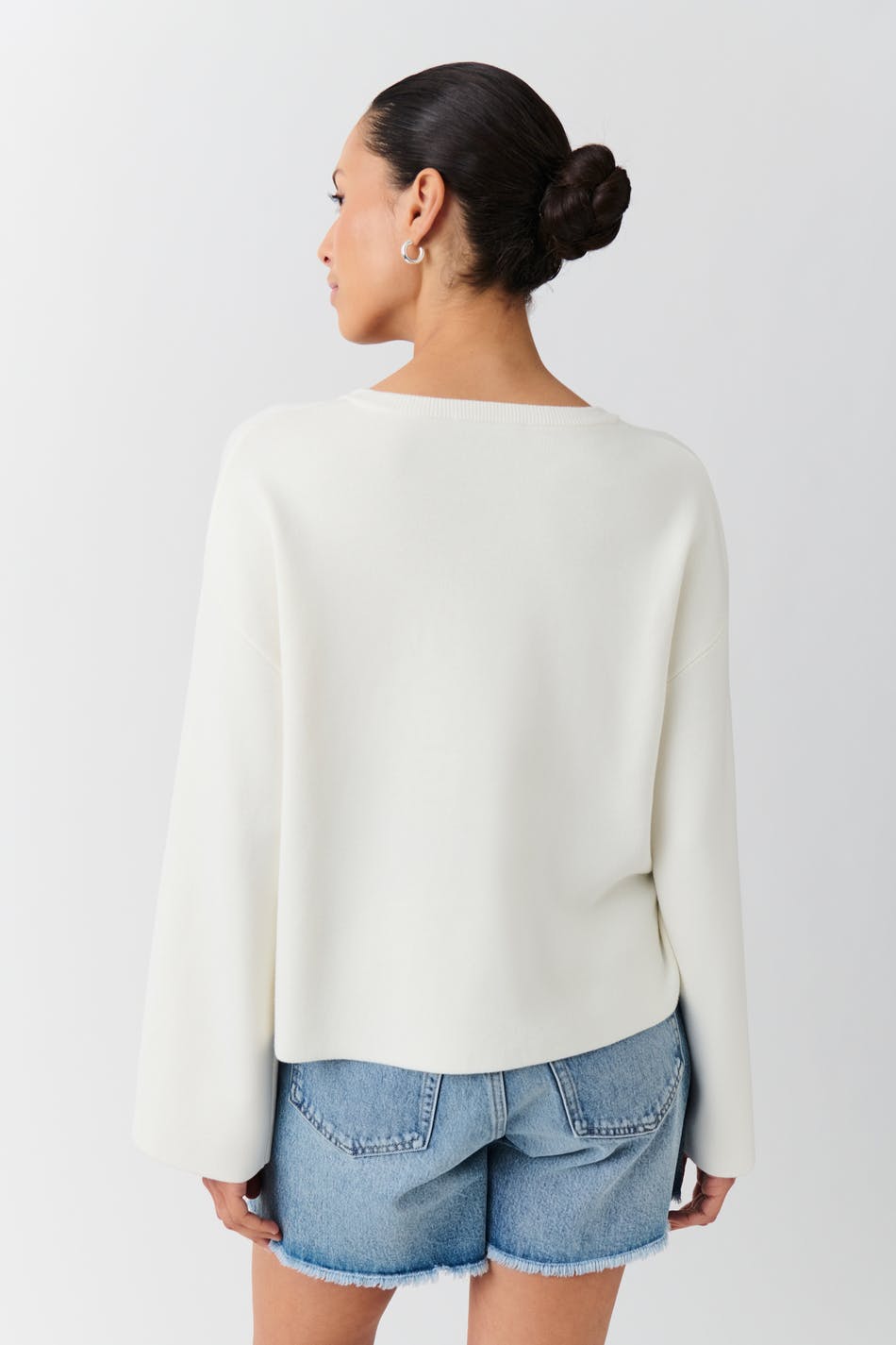 Knitted tie cardigan