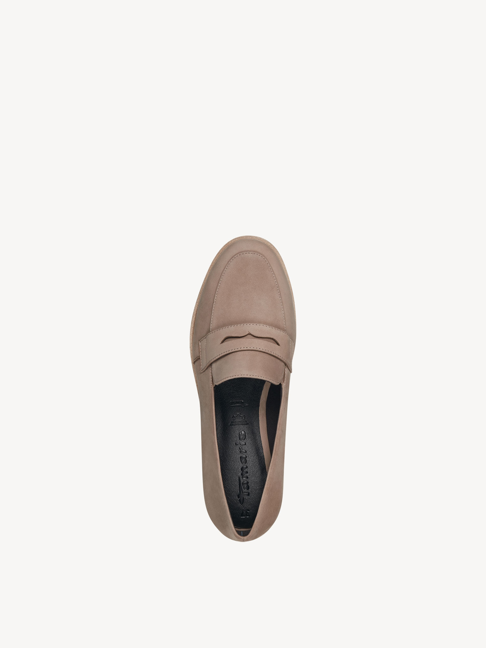 Slipper en cuir - beige