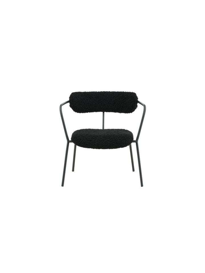 ebuy24 Sessel Fluffy Schwarz 68 x 66 cm günstig kaufen onesize