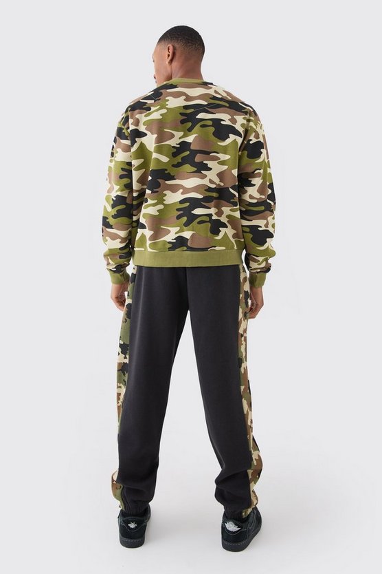 Oversized Camo Side Panel Jogger