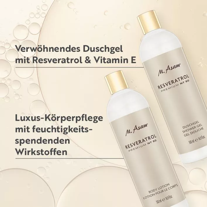 RESVERATROL PREMIUM NT50 Luxus Körperpflege-Set 2-teilig