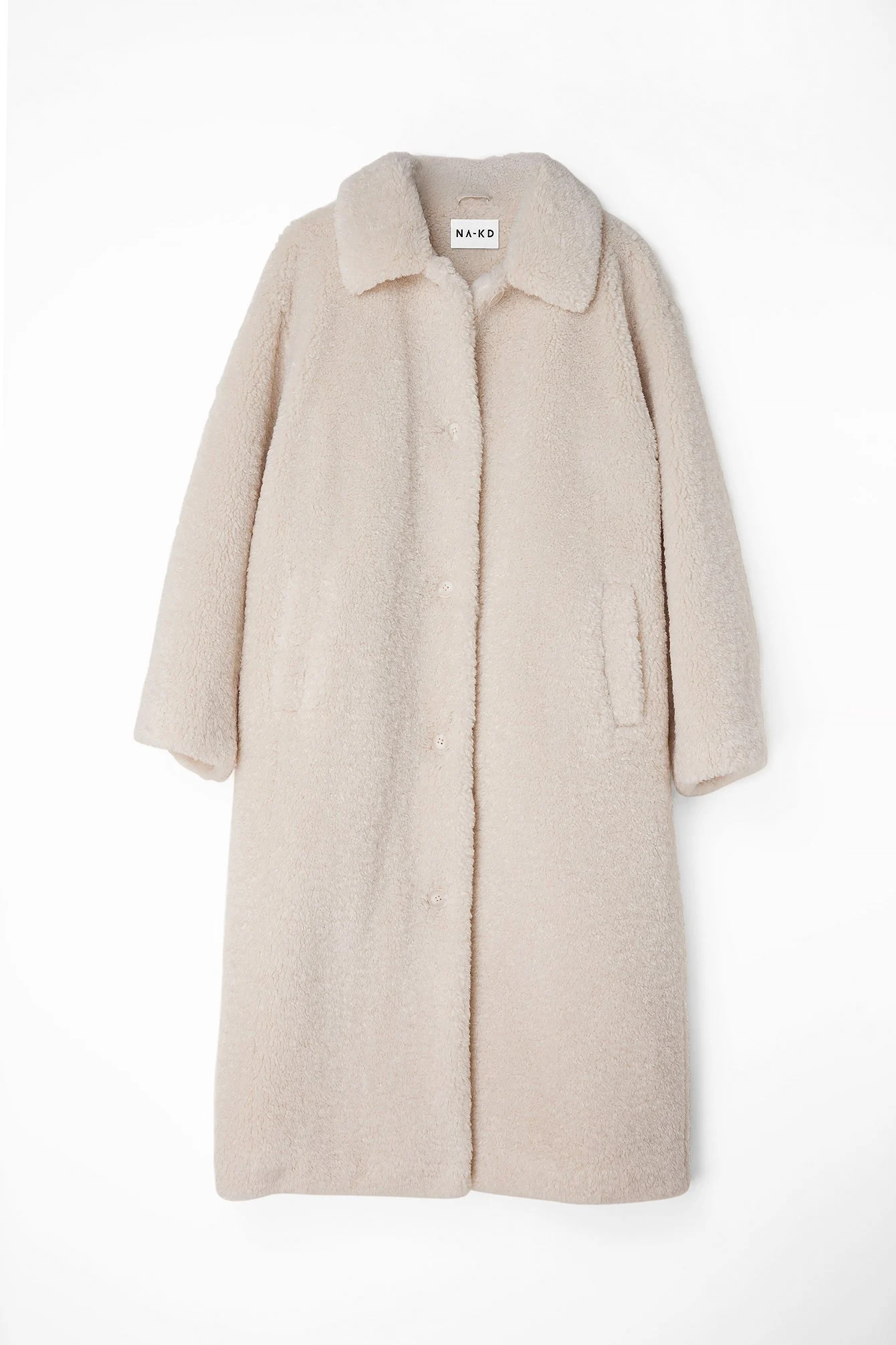 Lange Teddy-Jacke
