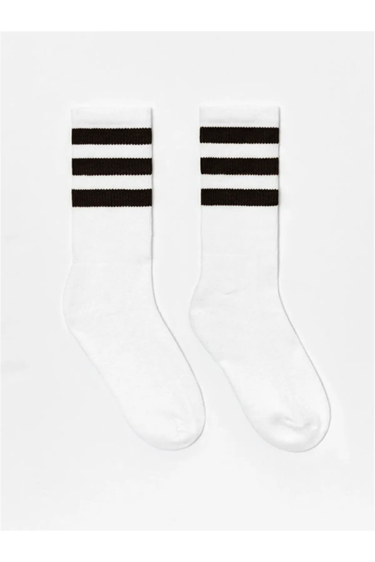 SOYTEMİZ  Schwarz gestreifte Socken Unisex Sportsocken
