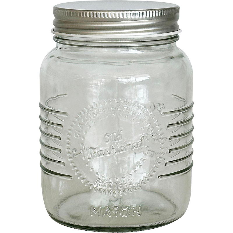 Cuisine Glasskrukke 3-pk 0,4 l m/skrulokk