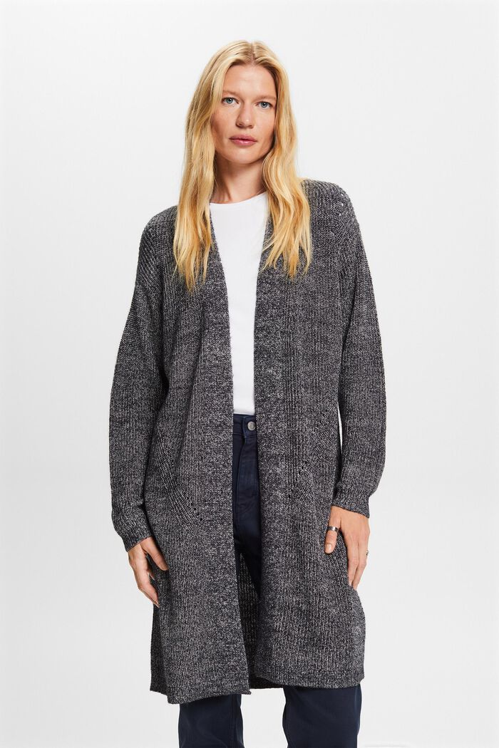 Langer Cardigan, Baumwollmix