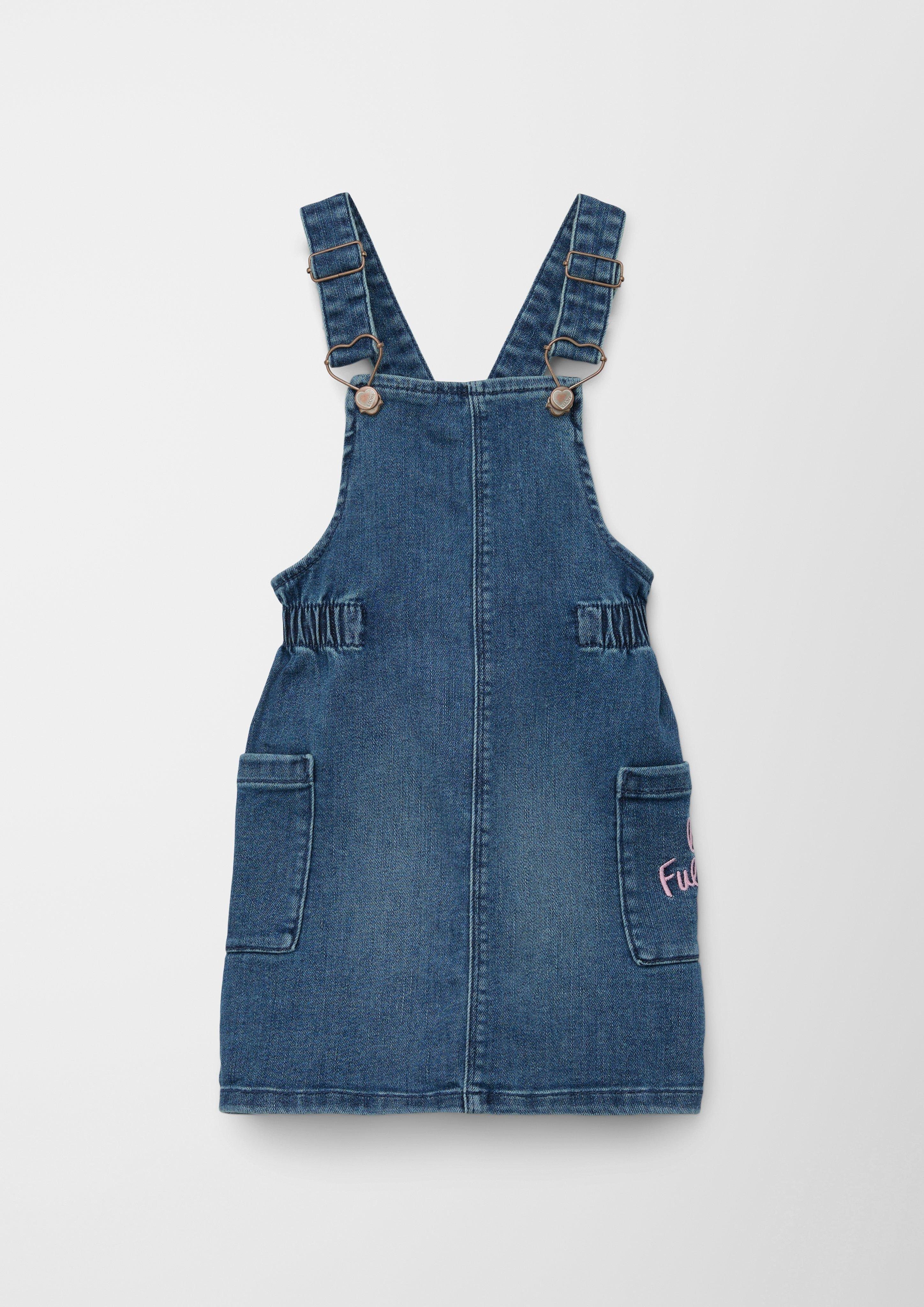 s.Oliver Latzrock Latzrock aus Denim Stickerei
