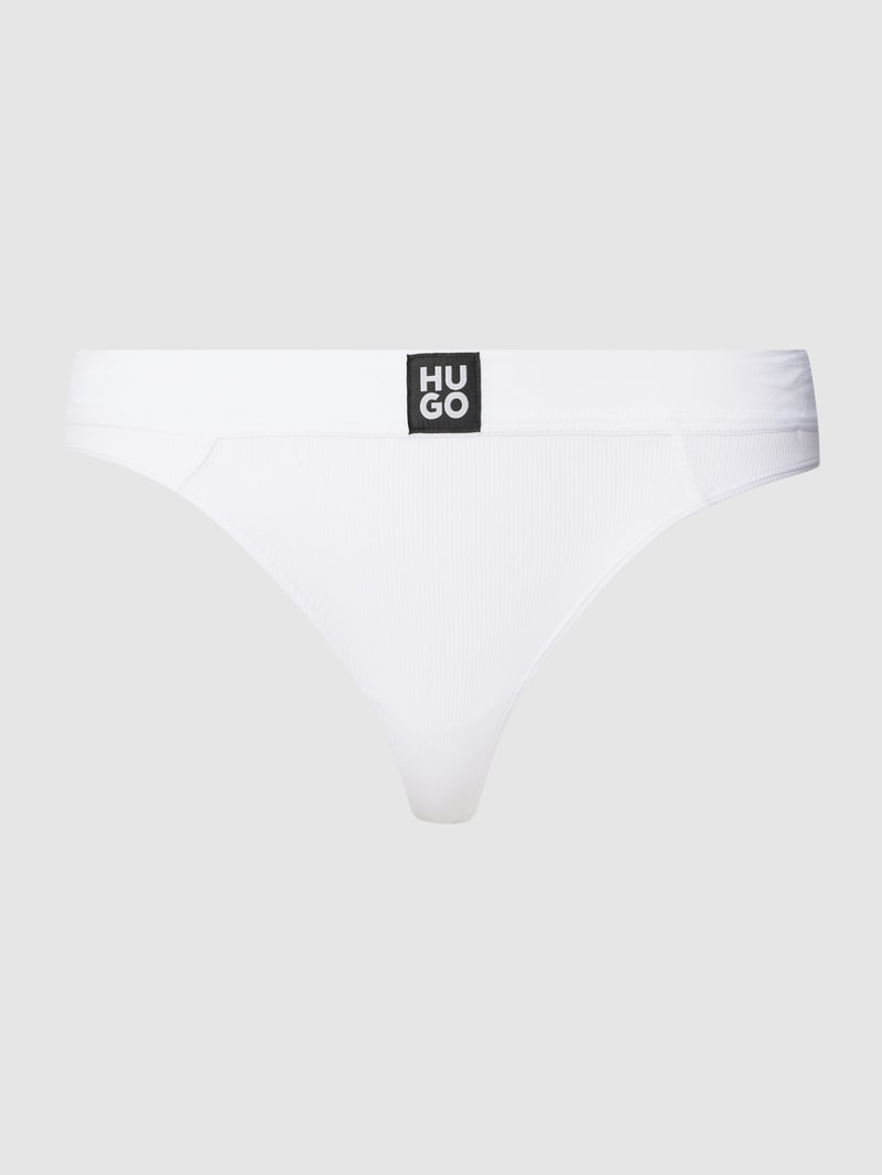 String mit Label-Detail Modell 'RIB' in weiß