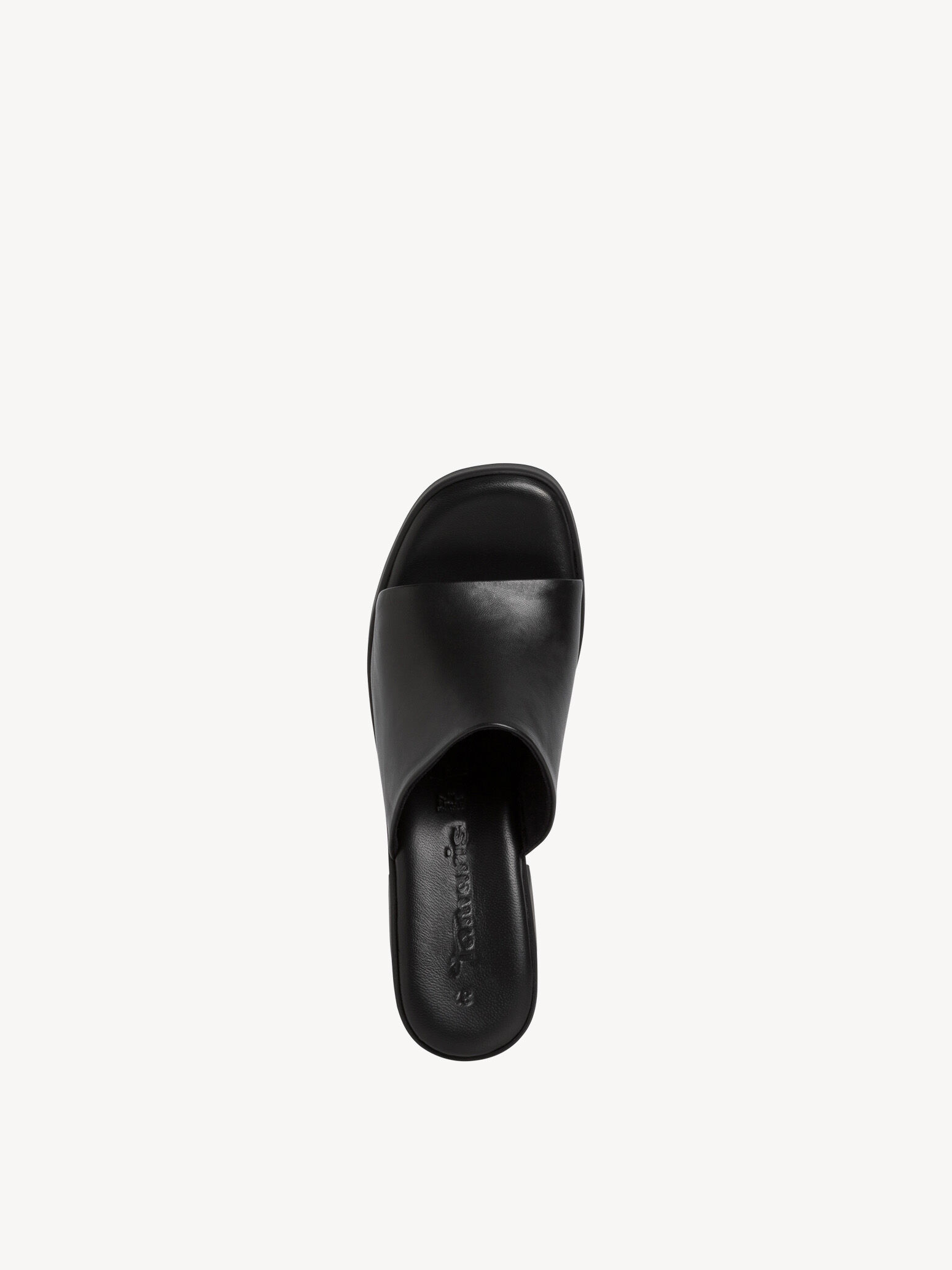 Mule en cuir - noir