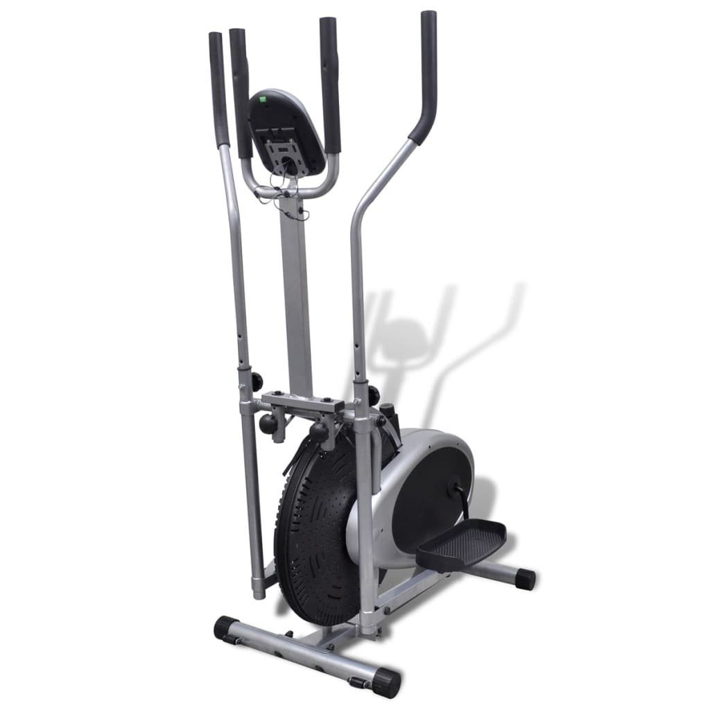 vidaXL Crosstrainer Orbitrac Ellipsentrainer Heimtrainer 4 Griffe Pulsmessung