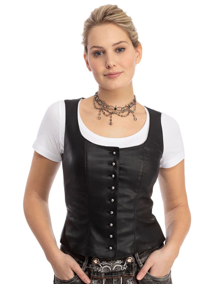 Gipfelstürmer Mieder 453003-3139-70 in schwarz günstig kaufen