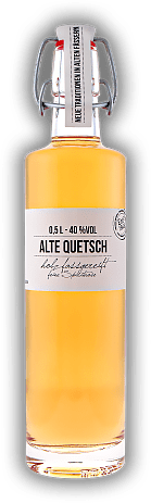 Birkenhof Alte Quetsch 0,5 Liter Birkenhof Alte Quetsch 0,5 Liter Harmonisches Destillat, in Cognacfässern gereift. 0,5	 Liter - Vol 40%