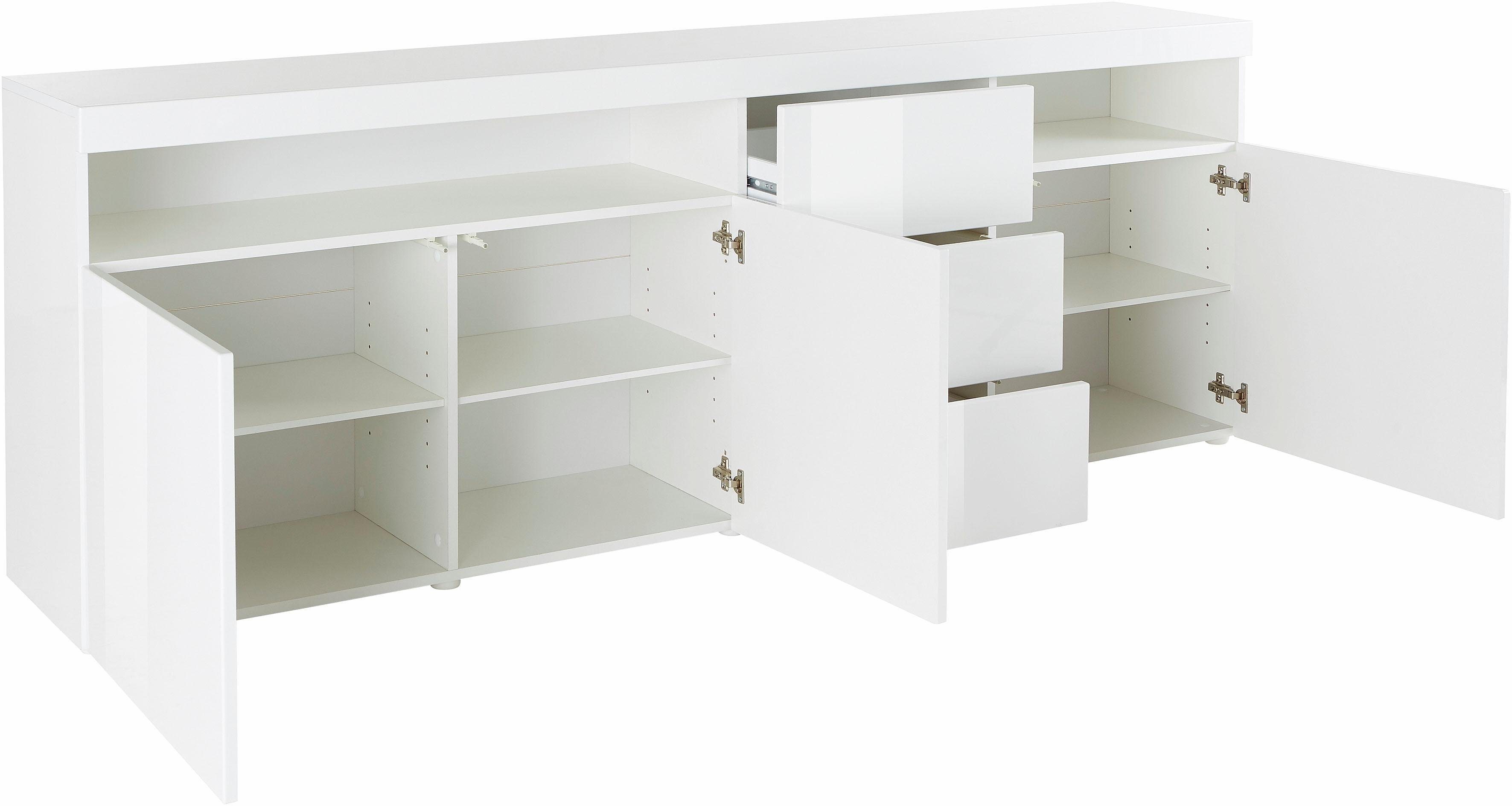 borchardt Möbel Sideboard Kapstadt, Breite 200 cm mit 3 Schubkästen