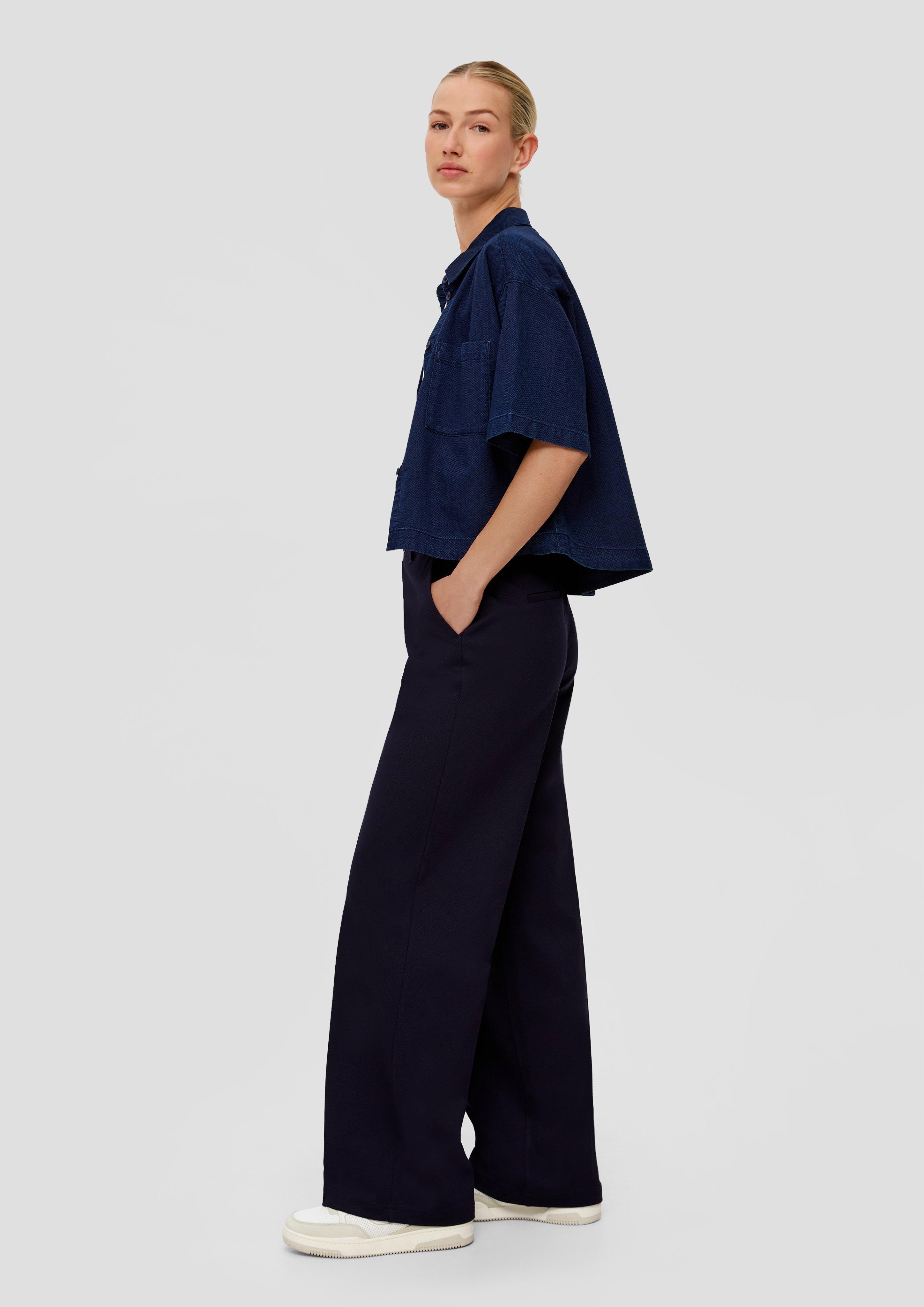 Regular: Twill-Hose mit Wide Leg  2133509-5959