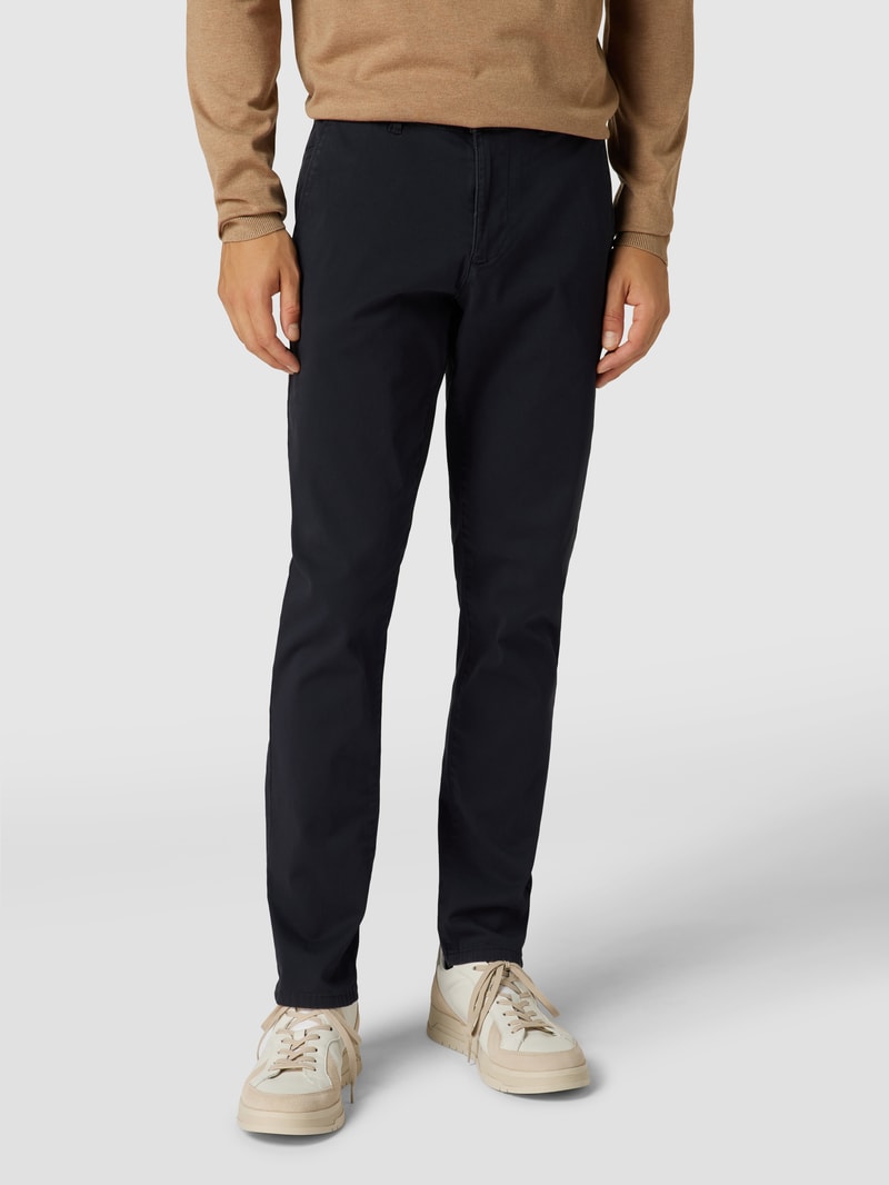 Super Slim Fit Chino mit Handytasche in marineblau
