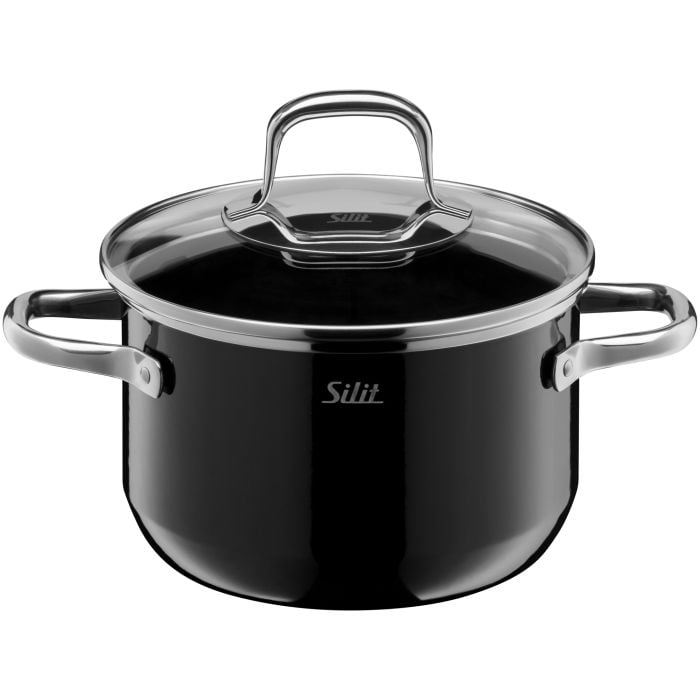 Silit Silargan® Elegance Kochtopf mit Deckel, 16 cm, Black