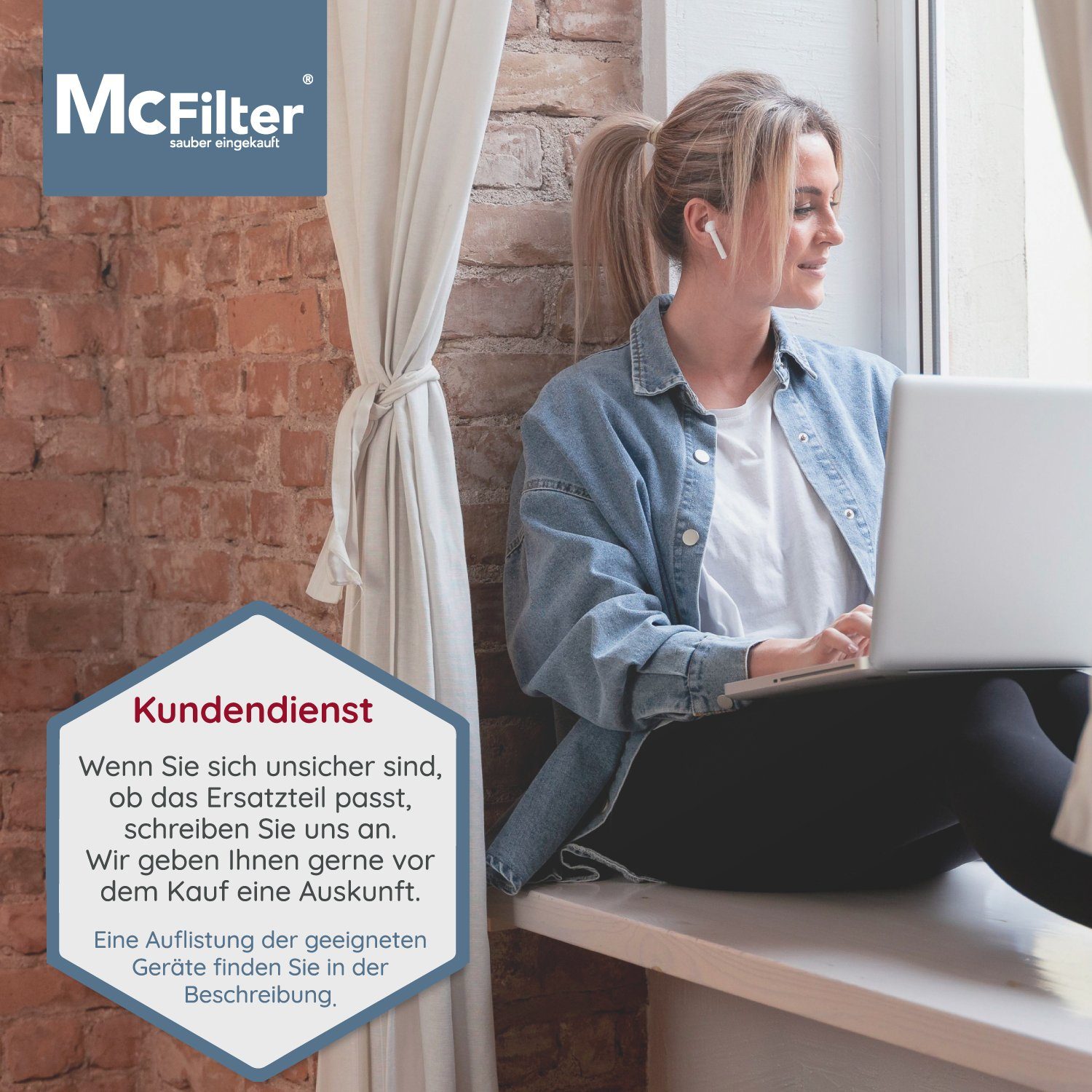 McFilter Staubsaugerrohr Handgriff, Ø 35mm, passend für Miele 9442601 9442600 5269091, ergonomisch geformt, mit Einrast-Funktion & Saugluftregulierung