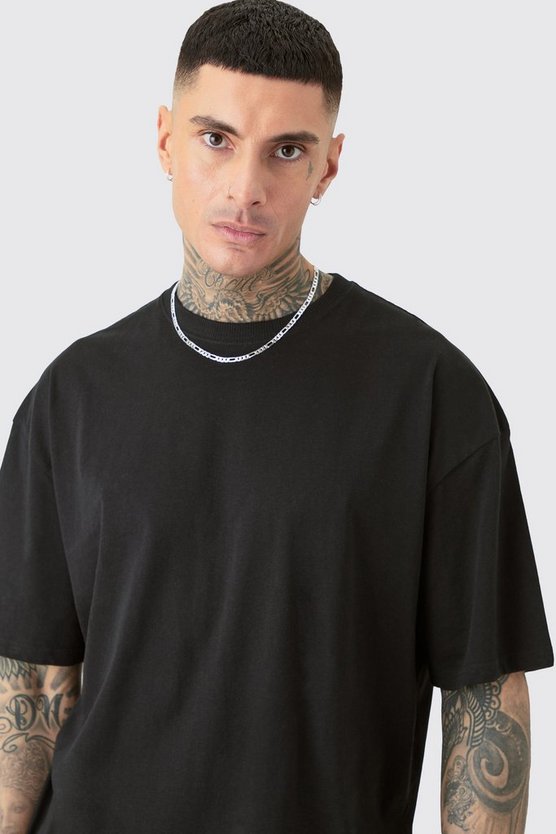 Tall Homme T-Shirt in Schwarz