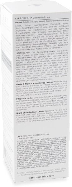 SBT Lifecream Cell Revitalizing Mask & Night Regeneration Gesichtsmaske