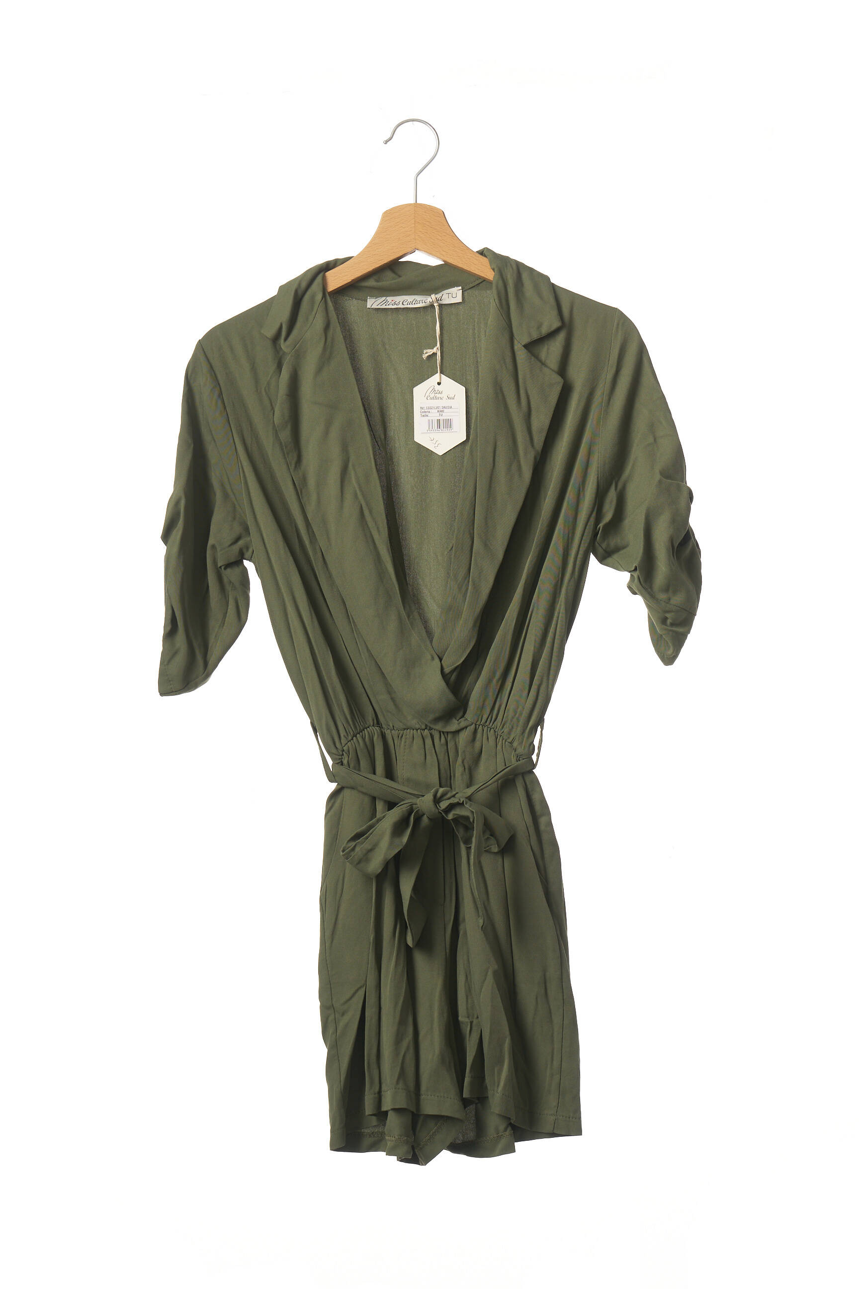 Miss Culture Sud Combi Shorts Femme couleur vert
