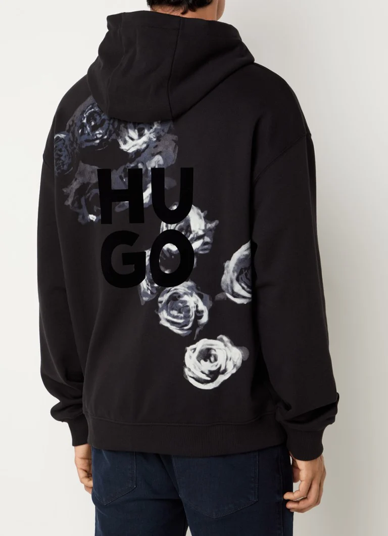 HUGO BOSS Dirosehood hoodie with logo and back print