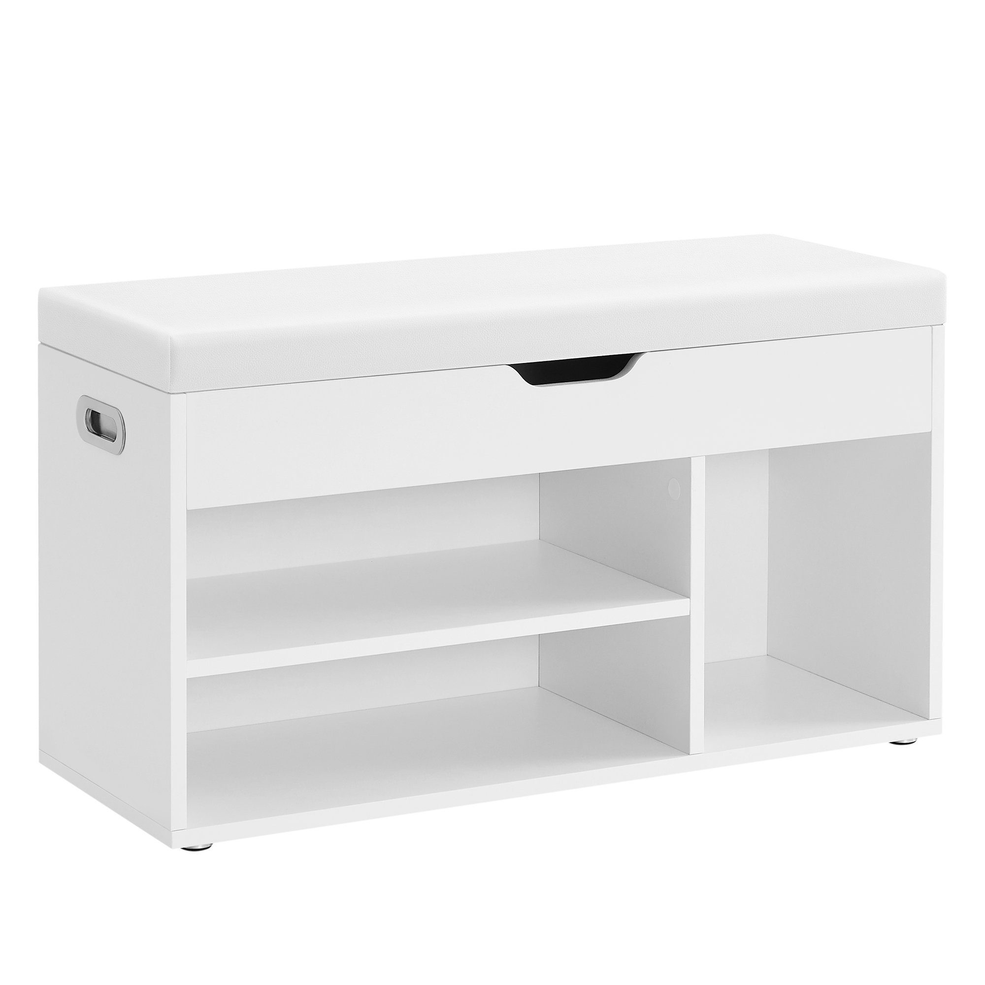 VASAGLE Schuhbank, mit Stauraum, 80 x 30 x 44 cm (L x B x H)