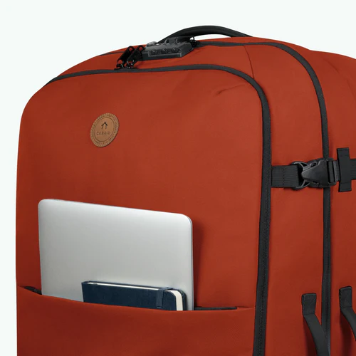 Kaikoura orange 2-wheel soft suitcase