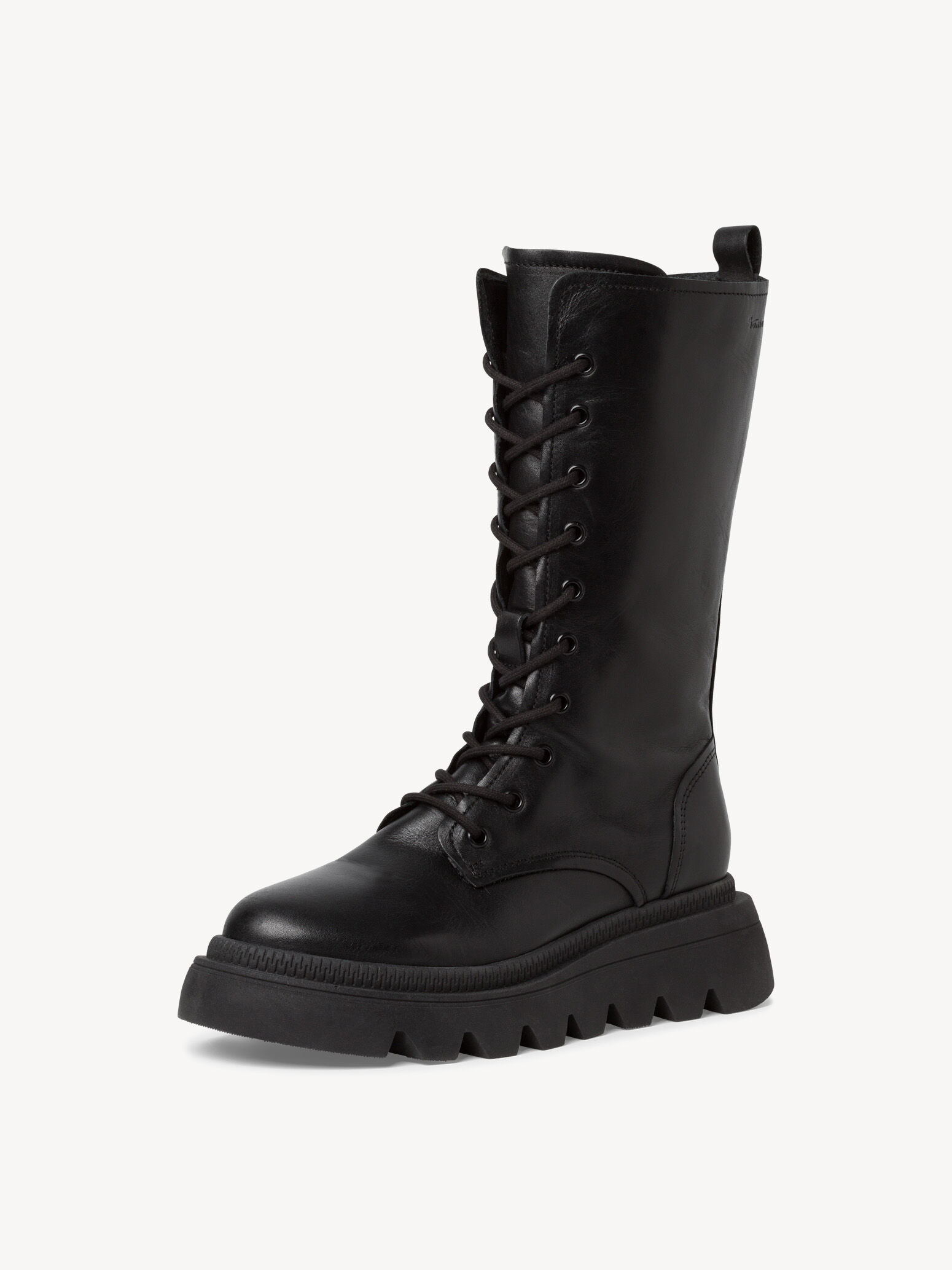 Bottine en cuir - noir