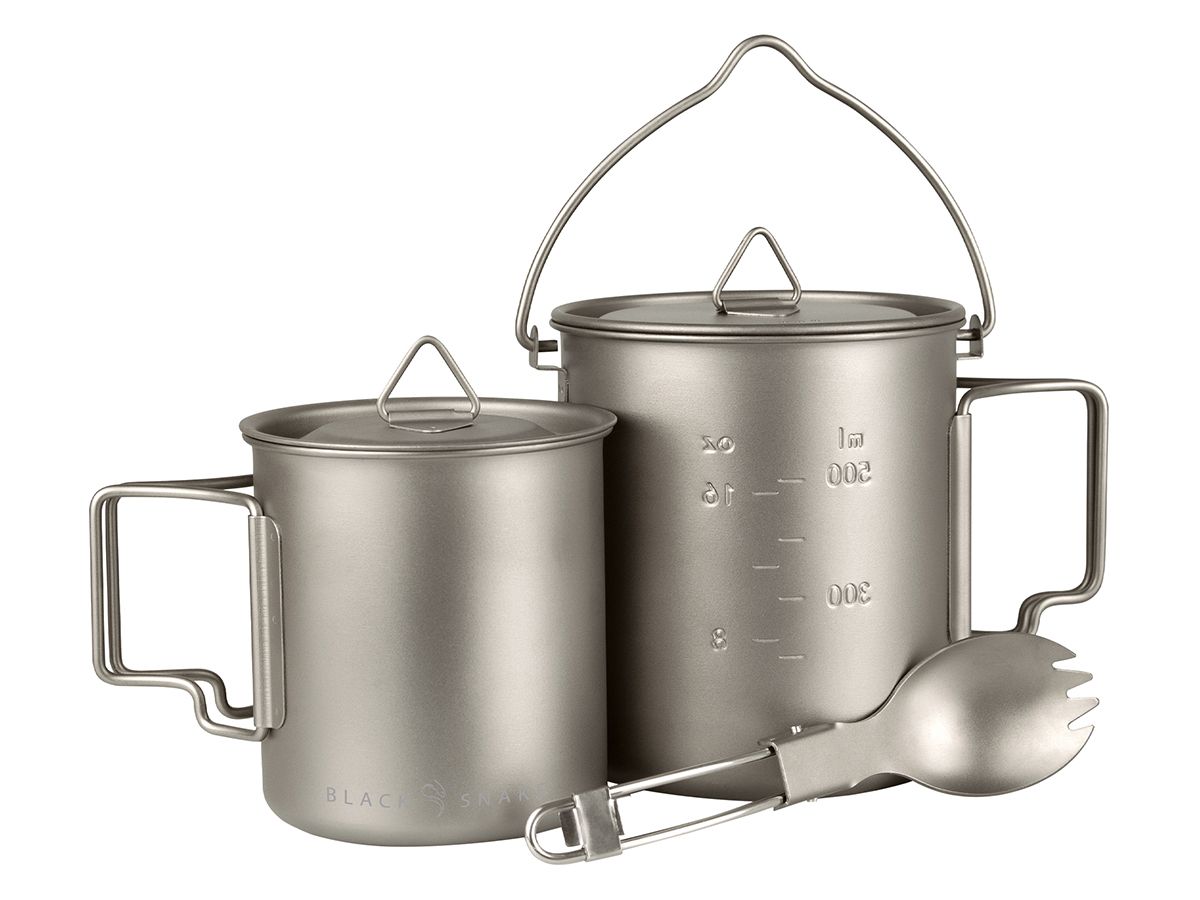 Black Snake 3-teiliges Titanium Kochgeschirr Set