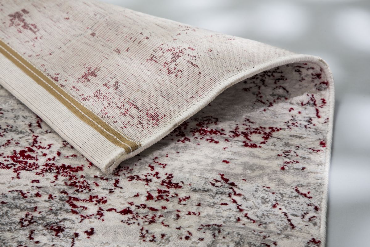 Webteppich Antea rot-creme Vintage 160x230