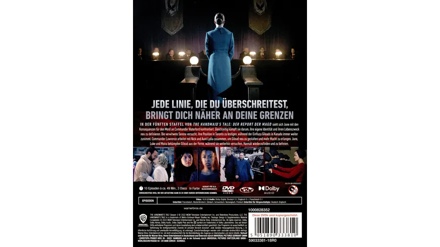 The Handmaid's Tale - Der Report der Magd: Season 5  [3 DVDs]