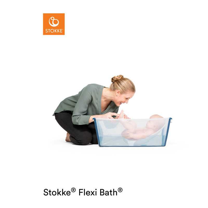 Bundle baignoire flexibath blanche et transat de bain Stokke
