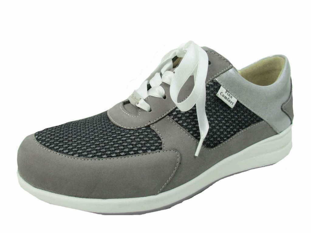 FINN COMFORT Komfort Schnürer grau