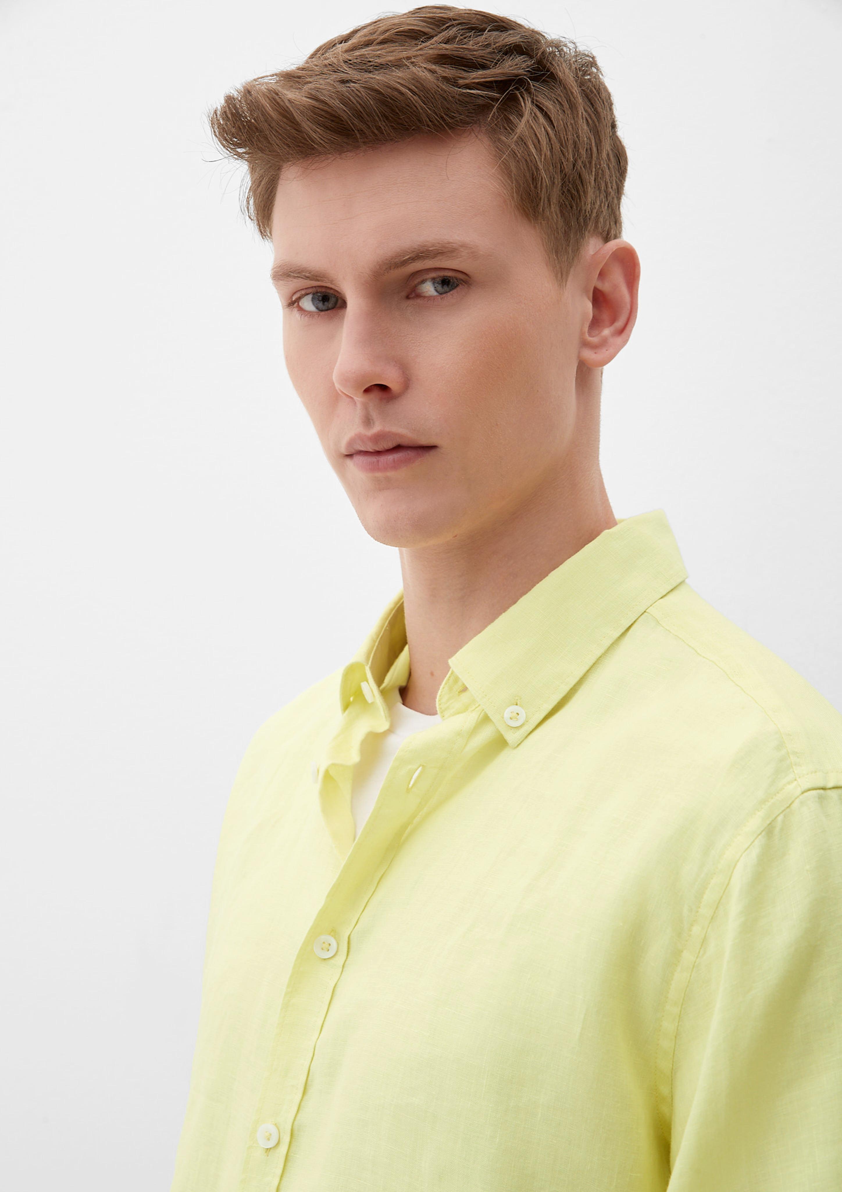Leinenhemd mit Button-Down-Kragen  2127510-7015