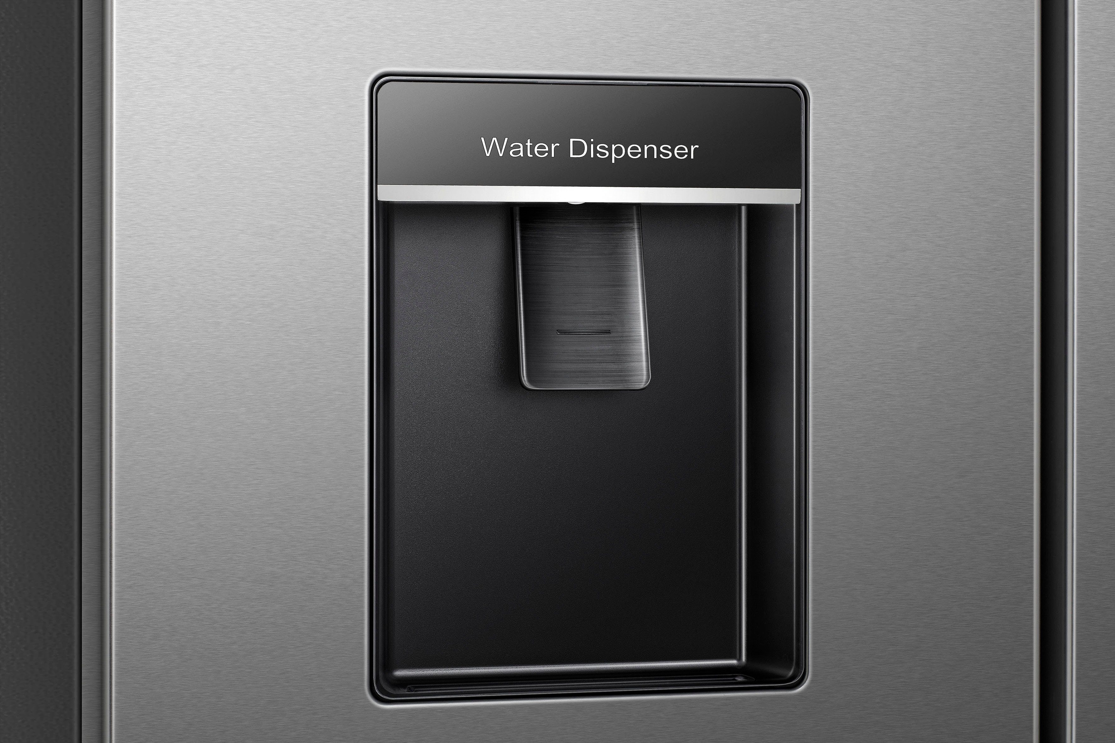 Hanseatic French Door HFD20070EWDI, 200 cm hoch, 70,4 cm breit, NoFrost, Wasserspender