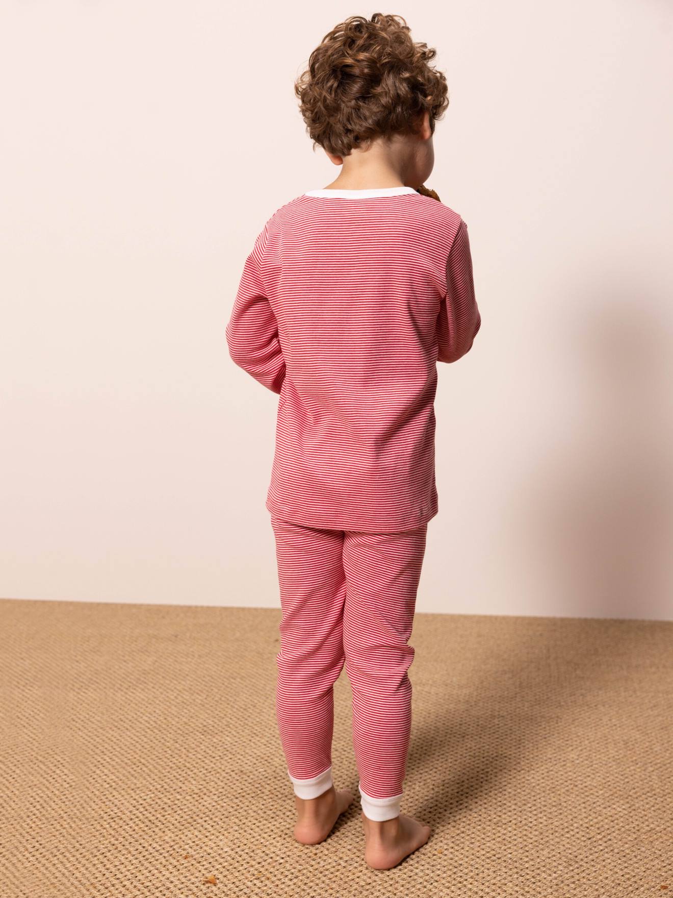 Pyjama en coton bio PETIT BATEAU rouge