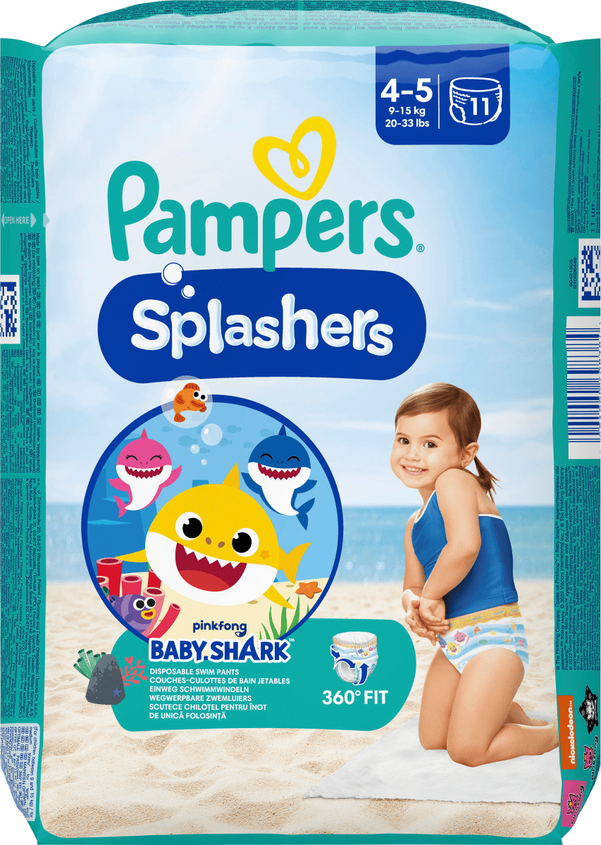 Schwimmwindeln Splashers Gr.4-5 (9-15 kg), 11 St