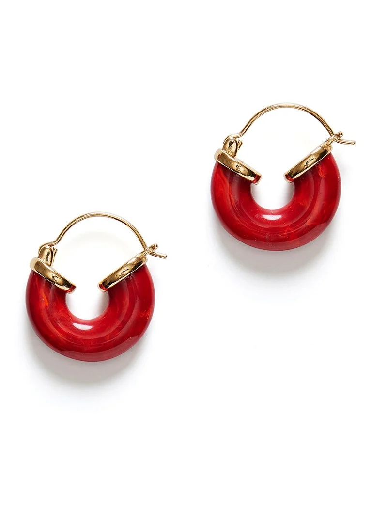ANNI LU Petit Swell gold-plated earrings