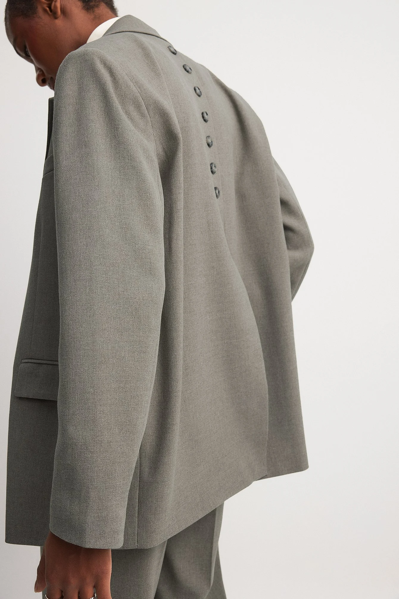 Oversize-Blazer aus Melange
