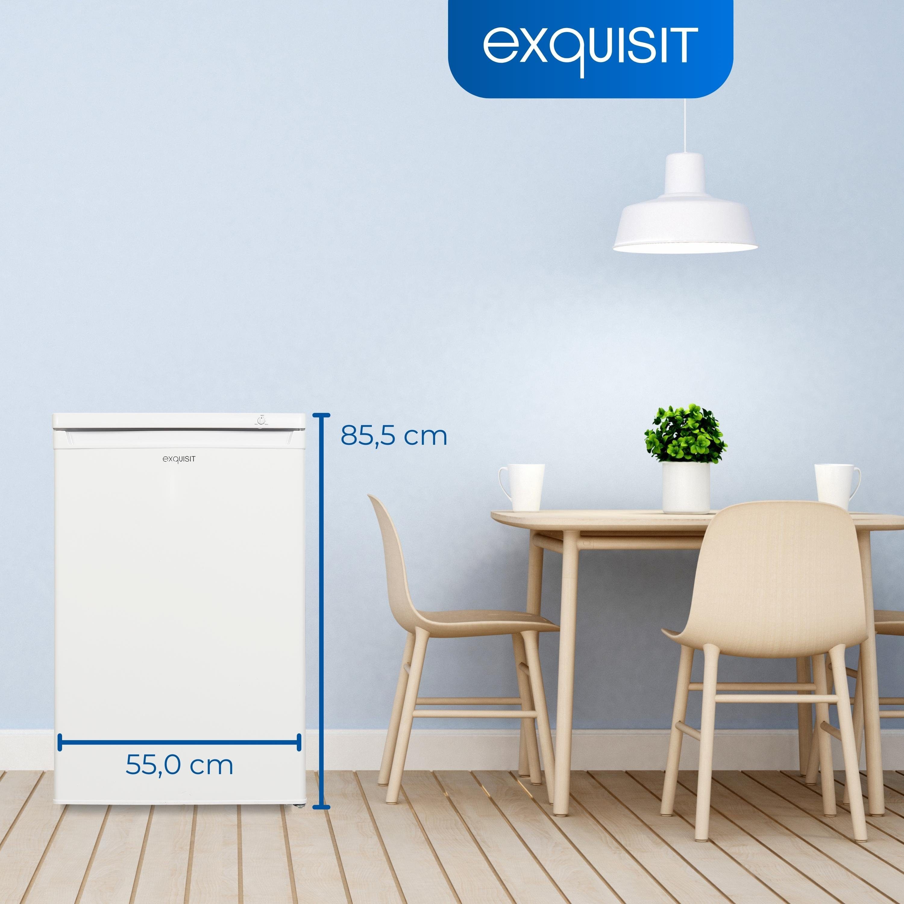 exquisit Gefrierschrank GS512-040E, 85.5 cm hoch, 55 cm breit, kompakt mit 4 Gefrierschubladen