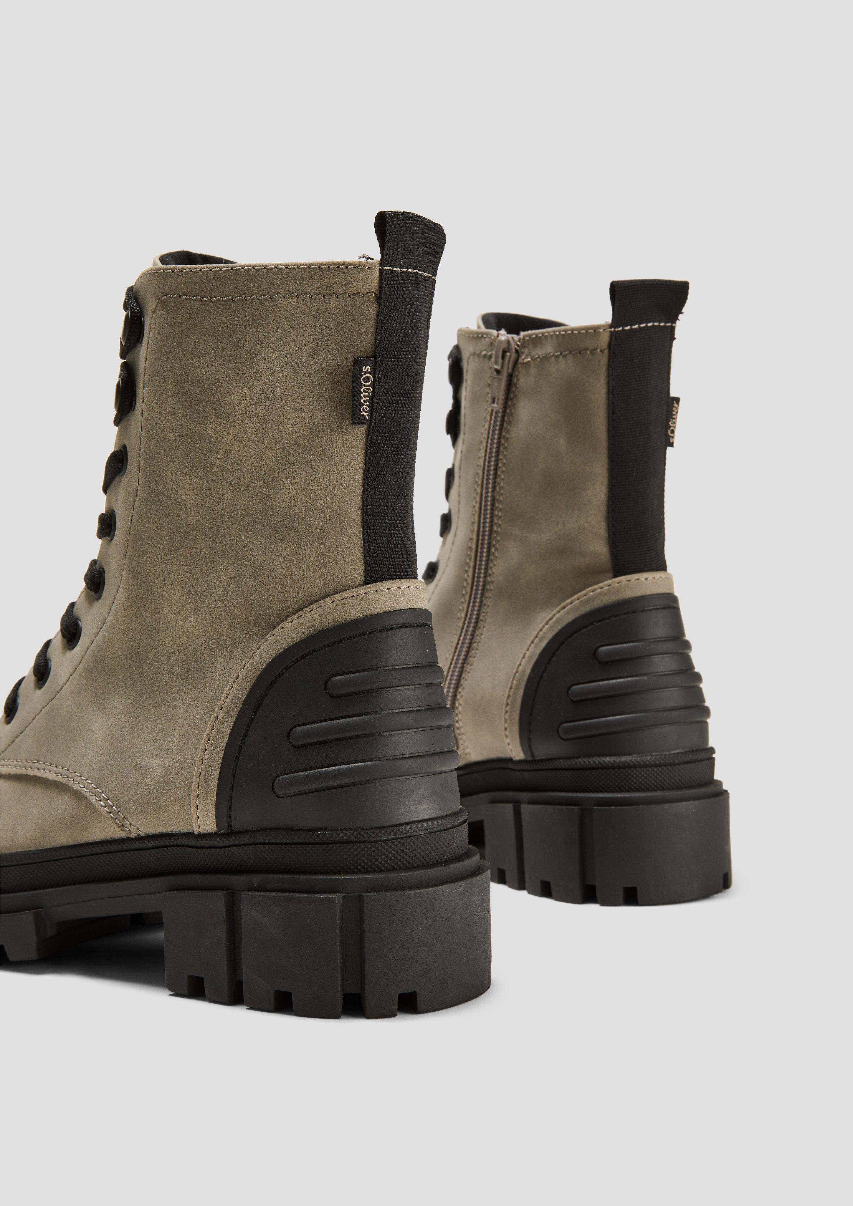 Chunky Boots in Leder-Optik  6008287-200