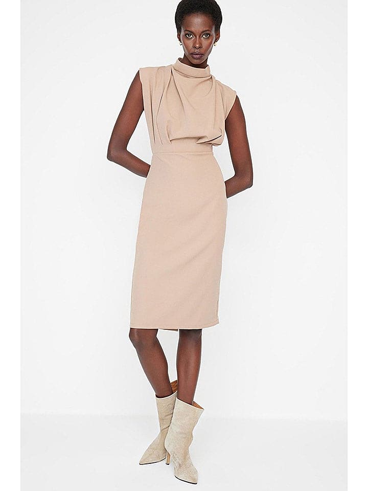 trendyol Kleid in Beige günstig kaufen 42