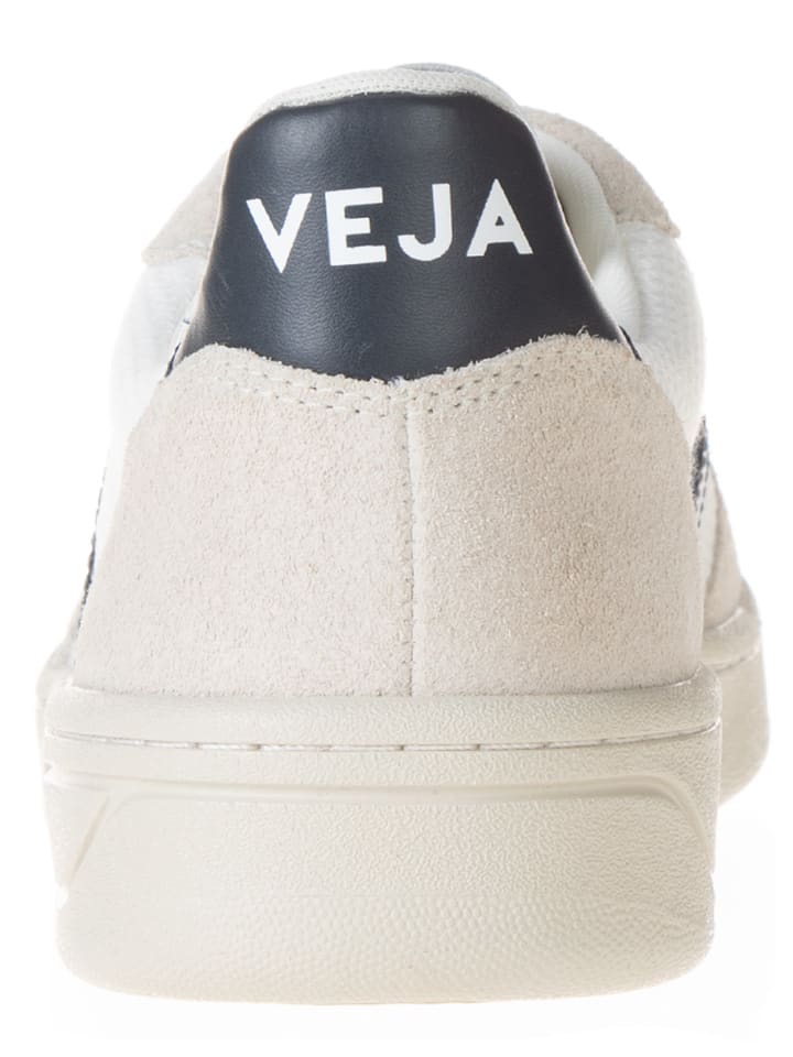 Veja Leder-Sneakers in Weiß/ Beige günstig kaufen