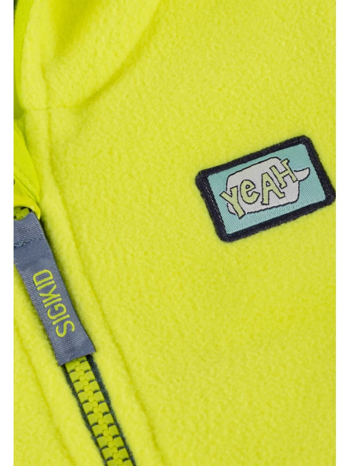 Sigikid Fleecejacke Sporty Dino in Neongelb günstig kaufen