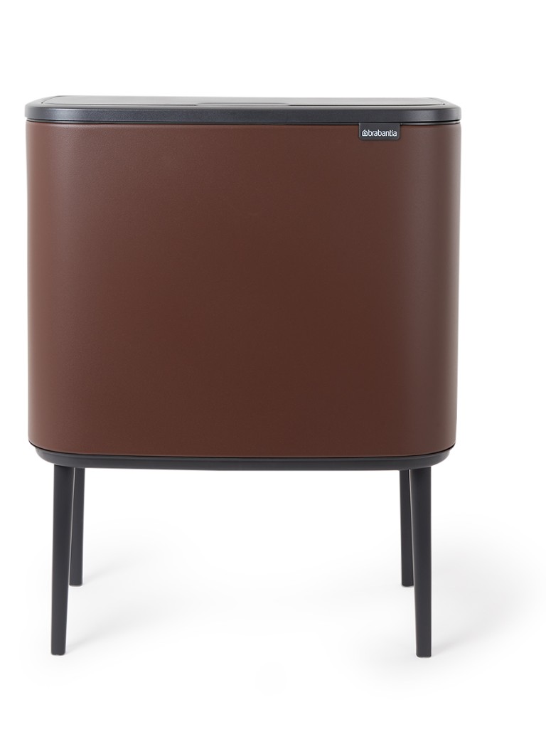 Lixeira dupla Brabantia Bo Touch Bin para reciclagem, com tampa e pés, 11 + 23 litros