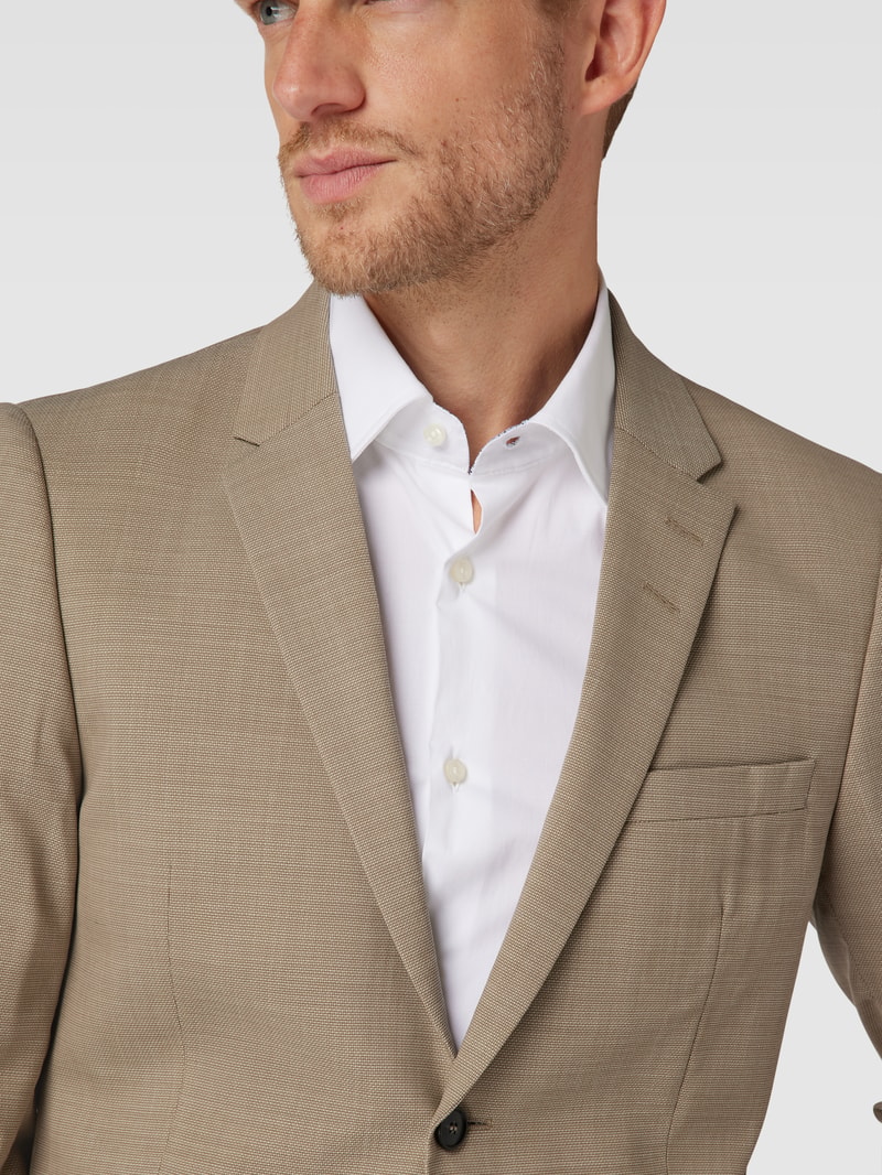 Anzug mit Strukturmuster in beige